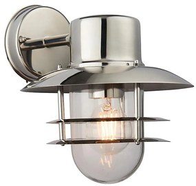 Endon 74703 - Vonkajšie nástenné svietidlo JENSON 1xE27/40W/230V IP44 lesklý chróm