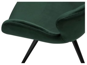 Zelené čalúnené jedálenské kreslo s podrúčkami Gaia – DAN-FORM Denmark