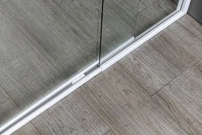 Aqualine Aqualine, AMICO sprchové dvere výklopné 820-1000x1850mm, číre sklo, G80