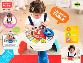 LEAN Toys Interaktívny vzdelávací stôl s volantom Trojuholníkový farebný