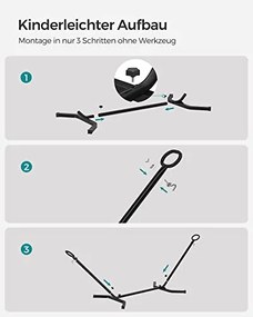 Hojdacia sieť 210 x 150 cm + stojan SONGMICS GHS001M01