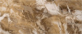 Obraz - Hnedá abstrakcia (120x50 cm)