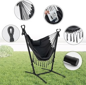 Nastaviteľná výška závesné kreslo s držiakom na telefón