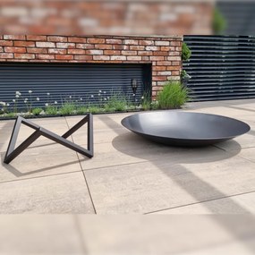 ZÁHRADNÉ OHNISKO NEREO ČIERNE 80 cm