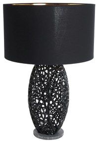 Stolná lampa Leaf 45cm čierna RÁM