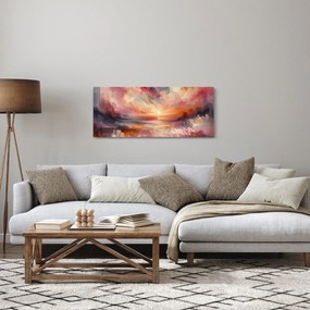 Obraz - Maľované červánky (120x50 cm)