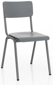 Sivé jedálenské stoličky v súprave 2 ks Old School - Tomasucci