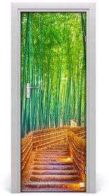 Fototapeta samolepiace na dvere bambusový les 95x205 cm