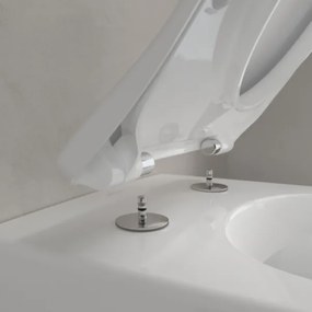 Villeroy & Boch 5614R201 - Závesné WC s toaletným sedadlom SoftClose SUBWAY keramika/biela