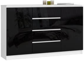 Komoda Koa (lesk čierny). Akcia -12%. Vlastná spoľahlivá doprava až k Vám domov. 1128692