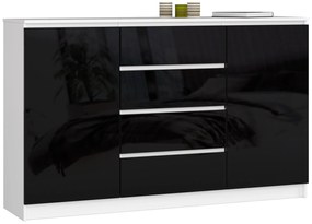 Komoda Koa (lesk čierny). Akcia -20%. Vlastná spoľahlivá doprava až k Vám domov. 1128692