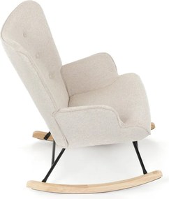 Hojdacie kreslo FABIAN — látka, krémová