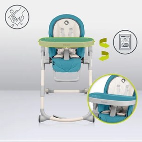 Lionelo - Detská jedálenská stolička CORA Ocean