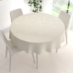Biante Teflónový okrúhly obrus TF-065 Listy na režnom Ø 50 cm