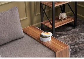 Rohové kreslo TULA, ľavé, hnedé