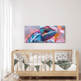 Obraz - Sfarbený chameleón (120x50 cm)