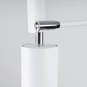 Biele kovové závesné svietidlo Virta – Sollux