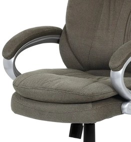BONTEC Kancelárske kreslo, hojdací mechanizmus, šedá látka, KA-G198 GREY2 Farba: Strieborná