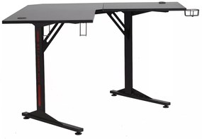 Rohový písací stôl APPEAL 120 cm čierny
