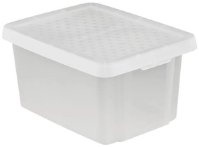 Dóza s vrchnákom Essentials 26l Transparentná