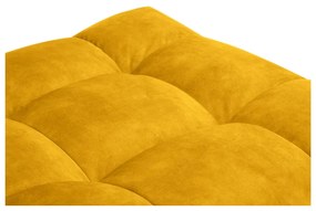 Žltý zamatový puf Windsor &amp; Co Sofas Vesta