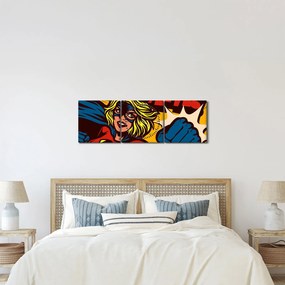 Obraz - Komix (s hodinami) (90x30 cm)