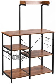 Policový stojan s košom