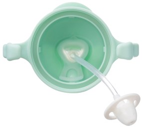 Hrnček so slamkou - GELATO pistáciová 240 ml