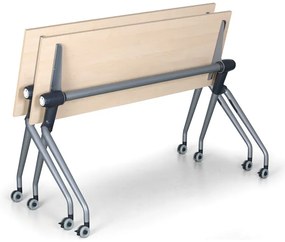Skladací stôl so sklopnou doskou TRAINING PLUS, 145x45 cm, čerešňa