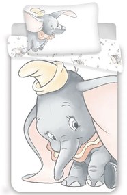 JERRY FABRICS Obliečky do postieľky Dumbo Grey baby  Bavlna, 100/135, 40/60 cm