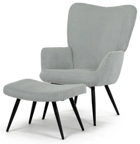 Relaxačné kreslo s podnožkou L7285 BLUE6, modré