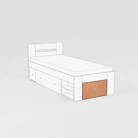 BTC LARISA UP ČELO 2: 90x200 Varianta: GRAPHITE