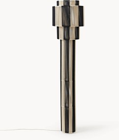 Stojacia lampa z ľanového vlákna Lace