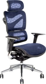 Ergonomická sieťovaná kancelárska stolička MOSH Airflow 702 – modrá