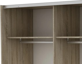 Šatníková skriňa Carlos 150/61 2D, dub sonoma, 150 cm