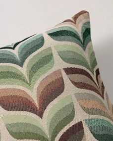 Karin - jednoduchá obliečka, 60x40cm farba produktu zelená látka zapletaná, vzorované