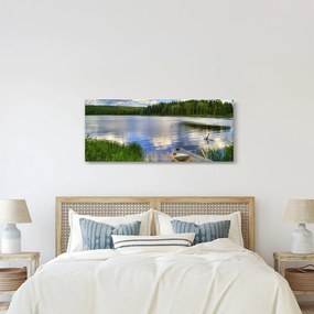 Obraz - Malebná dedina (120x50 cm)