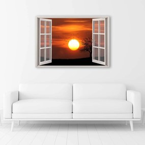 Gario Obraz na plátne Okno - západ slnka Rozmery: 60 x 40 cm