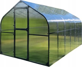 Skleník Polykarbonátový Tunel 10M2 250X400 Ptf Poľsko Antracit Grafit