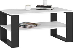 Konferenční stolek DOMI II bílý/černý
