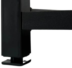 Priemyselný regál 50 cm, 6 políc, čierny / dub craft