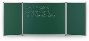 Roztváracia zelená keramická tabuľa pre popis kriedou, magnetická, 3000 x 1000 mm