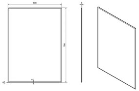 Sapho - Zrkadlo ACCORD 50x70 cm číre