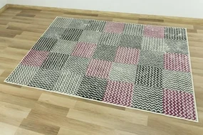 Koberec LUNA 503568/56935 Patchwork fialový