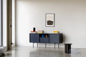 Tmavomodrý TV stolík 180x79x50 cm Bau – noo.ma