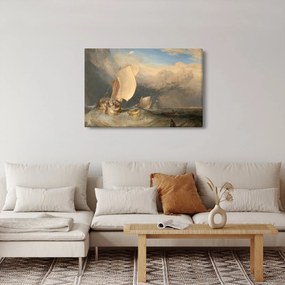 Obraz - William Turner, Fishing Boats with Hucksters Bargaining for Fish, reprodukcia (90x60 cm)