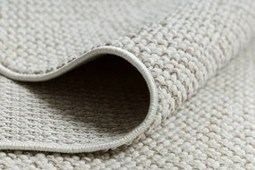 Metrážny koberec CASABLANCA LOOP biely / béžový