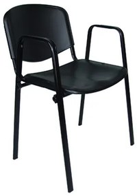 Konferenčná stolička ISO plastová s područkami RAL-9005