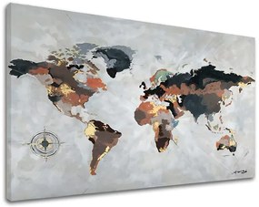 Obraz na plátne MAPA SVETA | rôzne rozmery