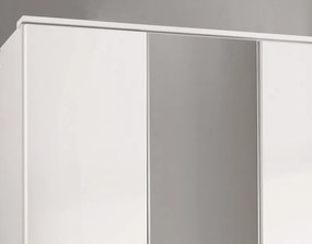 Šatníková skriňa Aachen, 135 cm, biela
